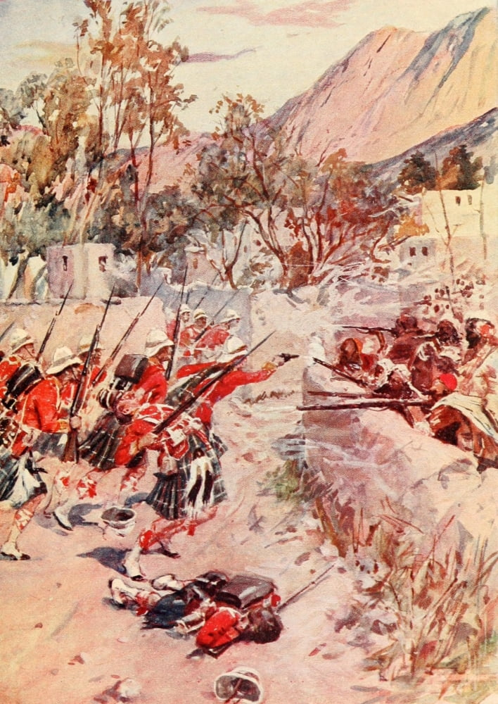 Story of Highland Regiments 1915 Seaforths at Candahar Canvas Art - Frederick Watson (18 x 24)