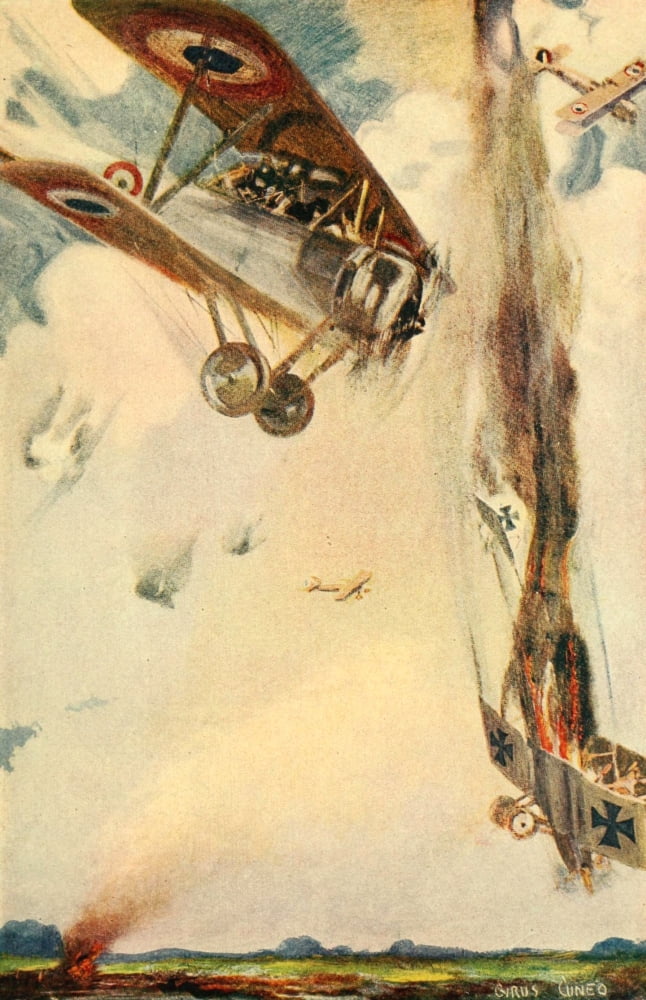 Story of the Great War 1919 Daredevils fought Canvas Art - Cyrus Cuneo (24 x 36)