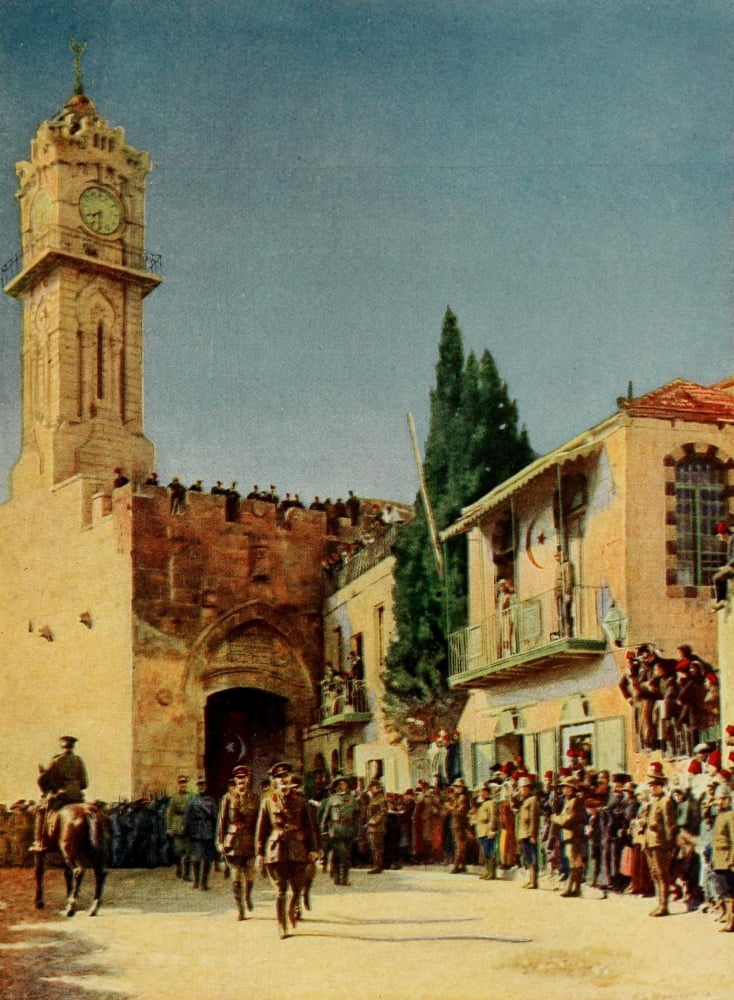 Story of the Great War 1919 General Allenby entering Jerusalem Canvas Art - FS Brunner (24 x 36)