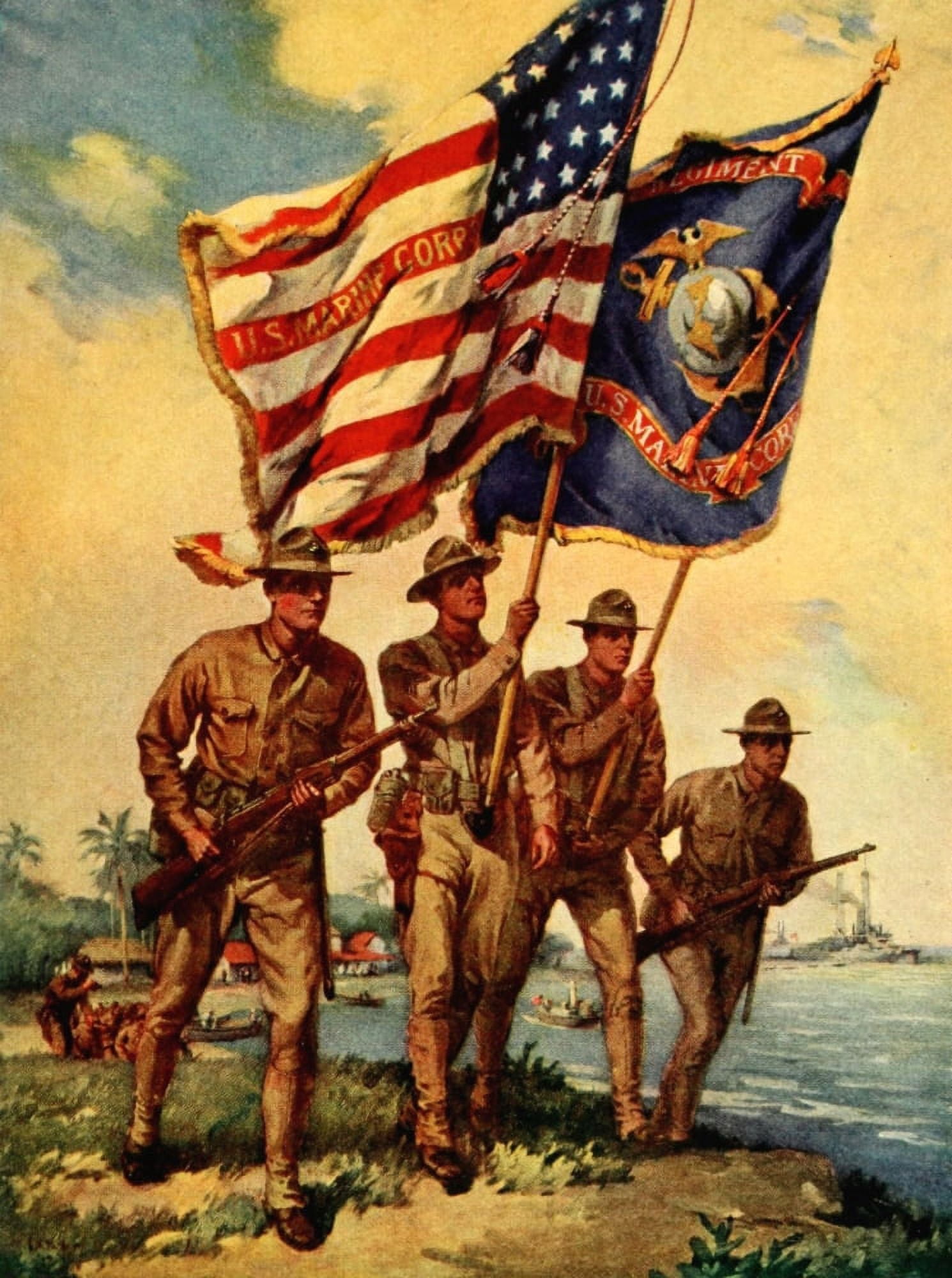 Story of the Great War 1919 The Spirit of 1917 Canvas Art - LA Shafer (24 x 36)