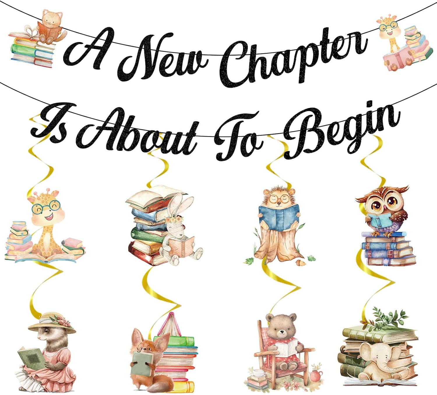 Storybook Baby Shower Decorations Kit - Welcome Banner, Balloons & Honeycomb Centerpieces