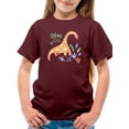 thumbnail image 1 of Storybook Dino Girl Cute T-Shirt Juniors -Image by Shutterstock,  x-Large, 1 of 4