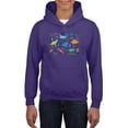 thumbnail image 1 of Storybook Dinos Pattern Hoodie Juniors -Image by Shutterstock,  Large, 1 of 4