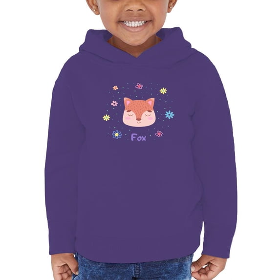 Storybook Fox Smiling Face Hoodie Toddler -Image by Shutterstock, 4 Toddler