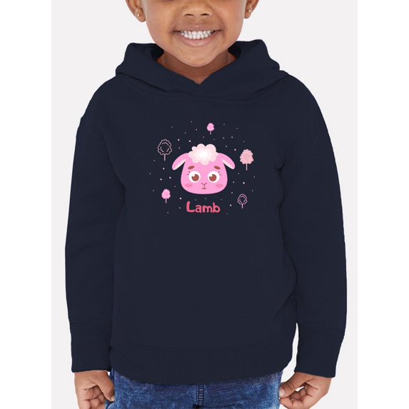 Storybook Lamb Smiling Face Hoodie Toddler -Image by Shutterstock, 4 Toddler