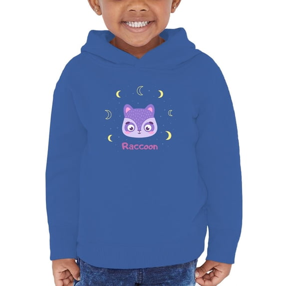 Storybook Racoon Smiling Face Hoodie Toddler -Image by Shutterstock, 5 Toddler