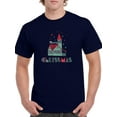 thumbnail image 1 of Storybook Style Xmas Cabin T-Shirt Men -Image by Shutterstock, Male 5X-Large, 1 of 4