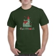 thumbnail image 1 of Storybook Style Xmas Cabin T-Shirt Men -Image by Shutterstock, Male Medium, 1 of 4