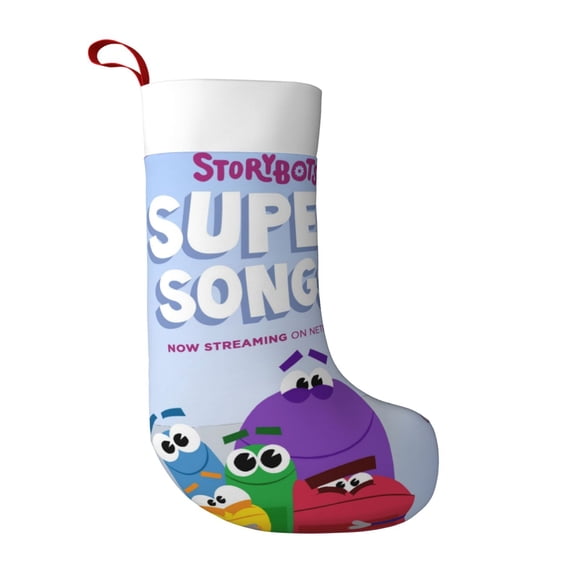 Storybots Ultra soft velvet Christmas socks, Large Super Soft Christmas Stockings For Christmas Xmas Tree Holiday Fireplace Family Decor Gifts