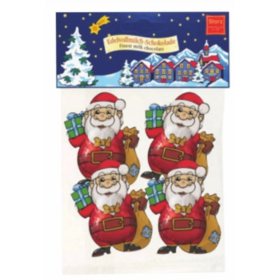Storz Milk Chocolate Santas 4pc- 50g