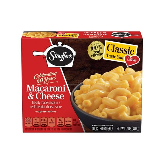 Stouffer'S Meal Macaroni & Cheese Frozen Meal 12oz (PACK OF 12)