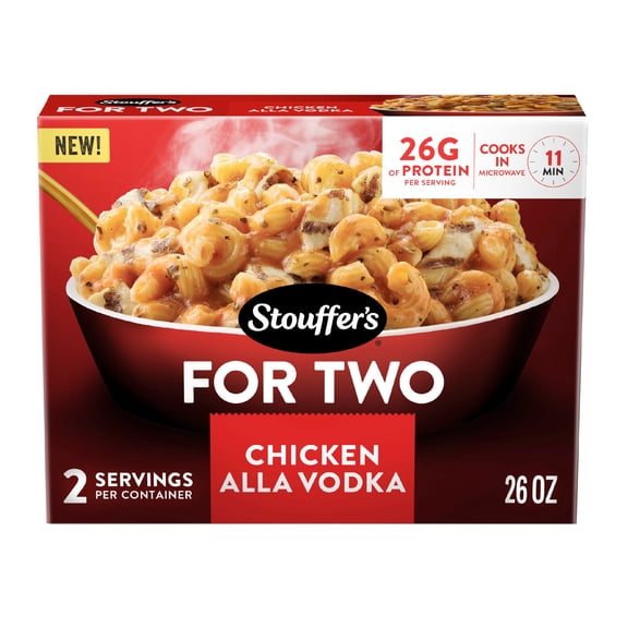 Stouffer's For Two Chicken Alla Vodka, Easy Frozen Meals For Two, Frozen Pasta Dinner 1.625 lb.