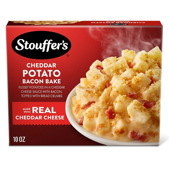 Stouffers Cheddar Potato Bacon Bake, Single Serve Frozen Meals, Frozen Dinner, 10 oz (frozen)