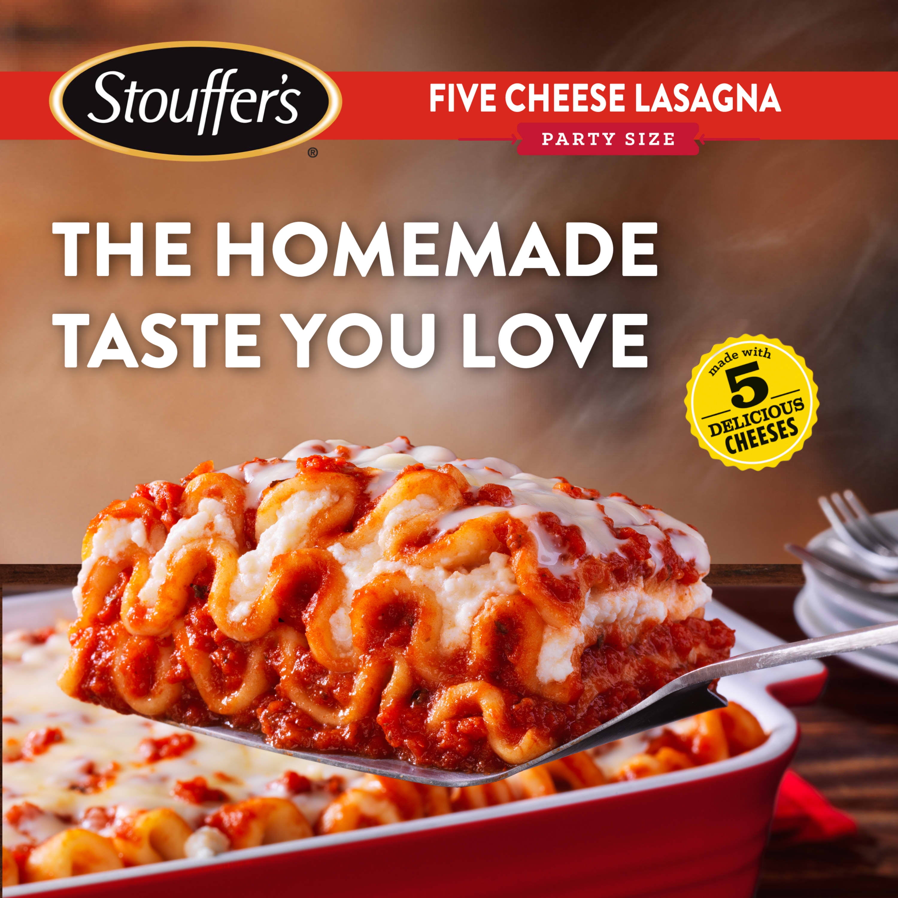 Stouffer's Cheese Lovers Lasagna Party Size Meal, 96 oz (Frozen