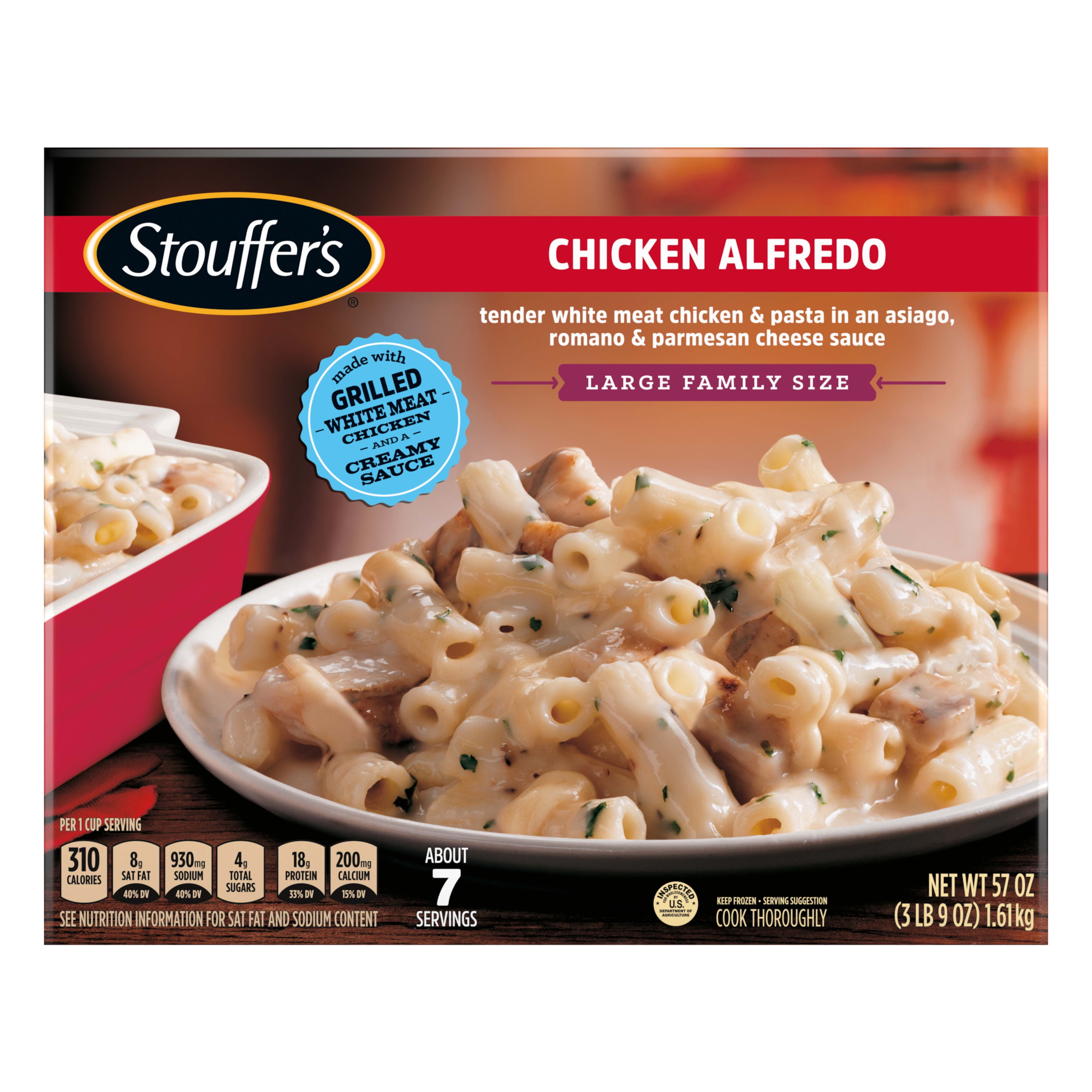 Zatarain's Frozen Meal - Blackened Chicken Alfredo, 40 oz Packaged Meals