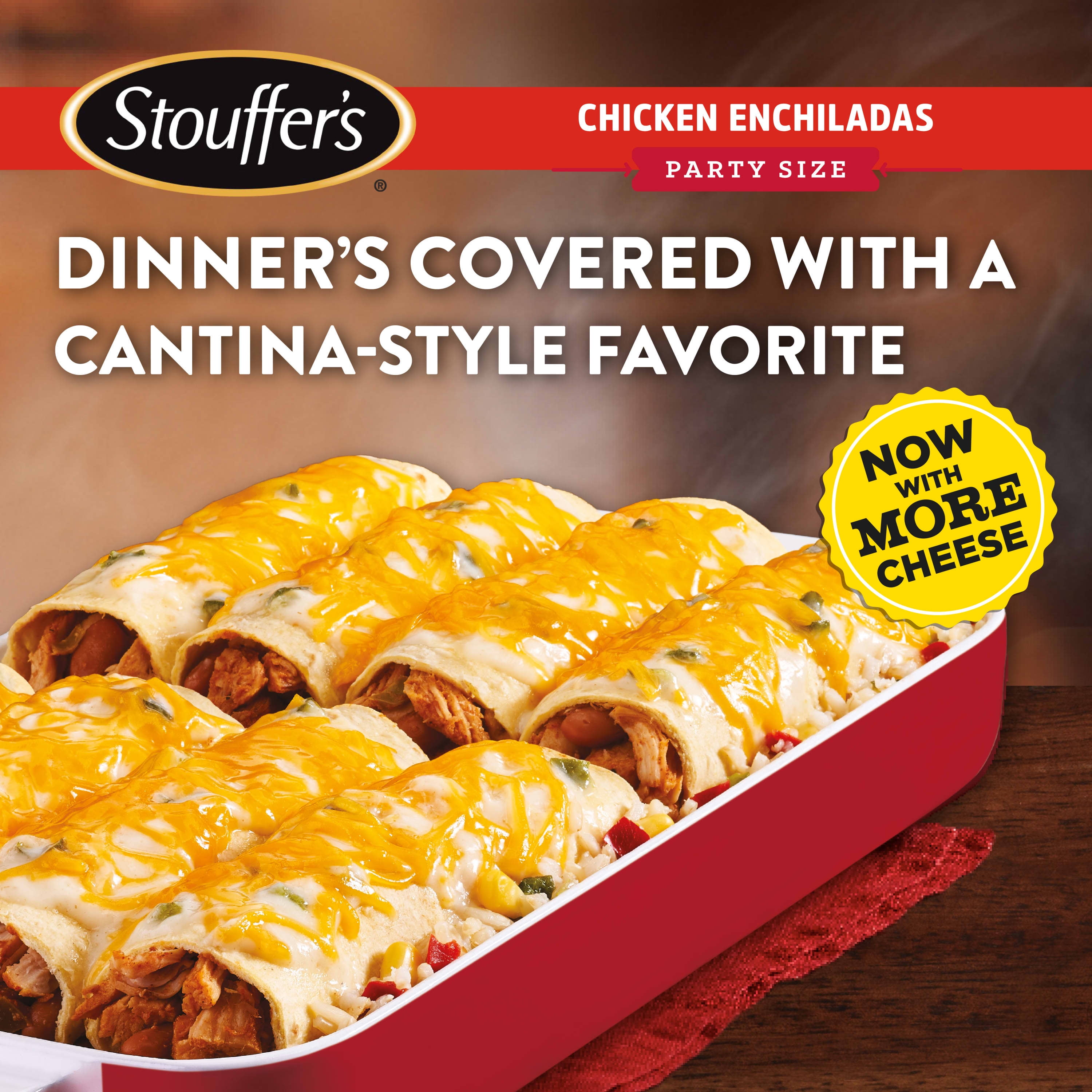 Stouffer's Chicken Enchiladas Party Size Frozen Meal, 57 oz (Frozen