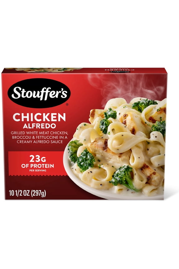 Stouffers Chicken Fettuccine Alfredo, Single Serve, Alfredo Pasta, Frozen Chicken Pasta 10.5 oz