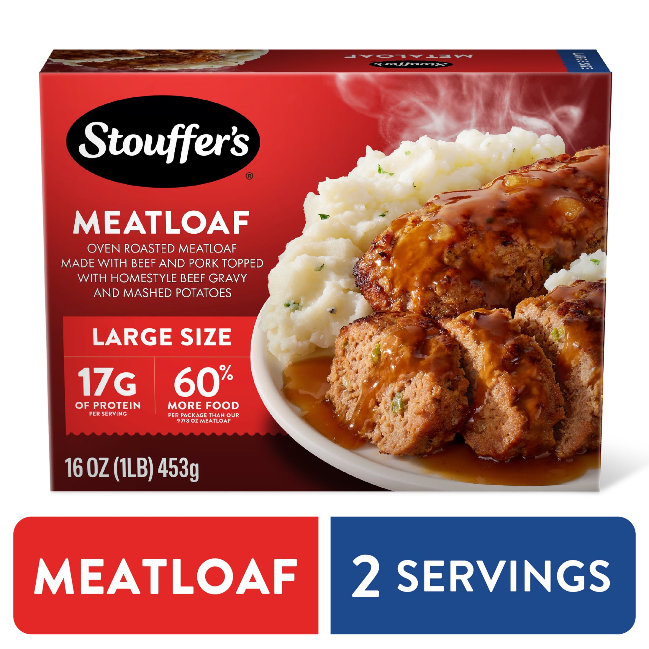 Stouffers Meatloaf, Large Size, Meatloaf Frozen Dinner, Easy Meals, Frozen Meals