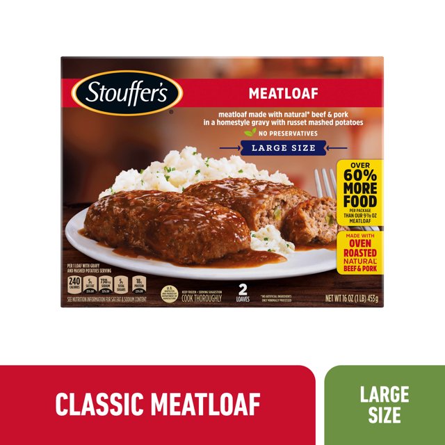 Stouffer's Classic Ketchup Glazed Meatloaf Meal, 16 oz (Frozen