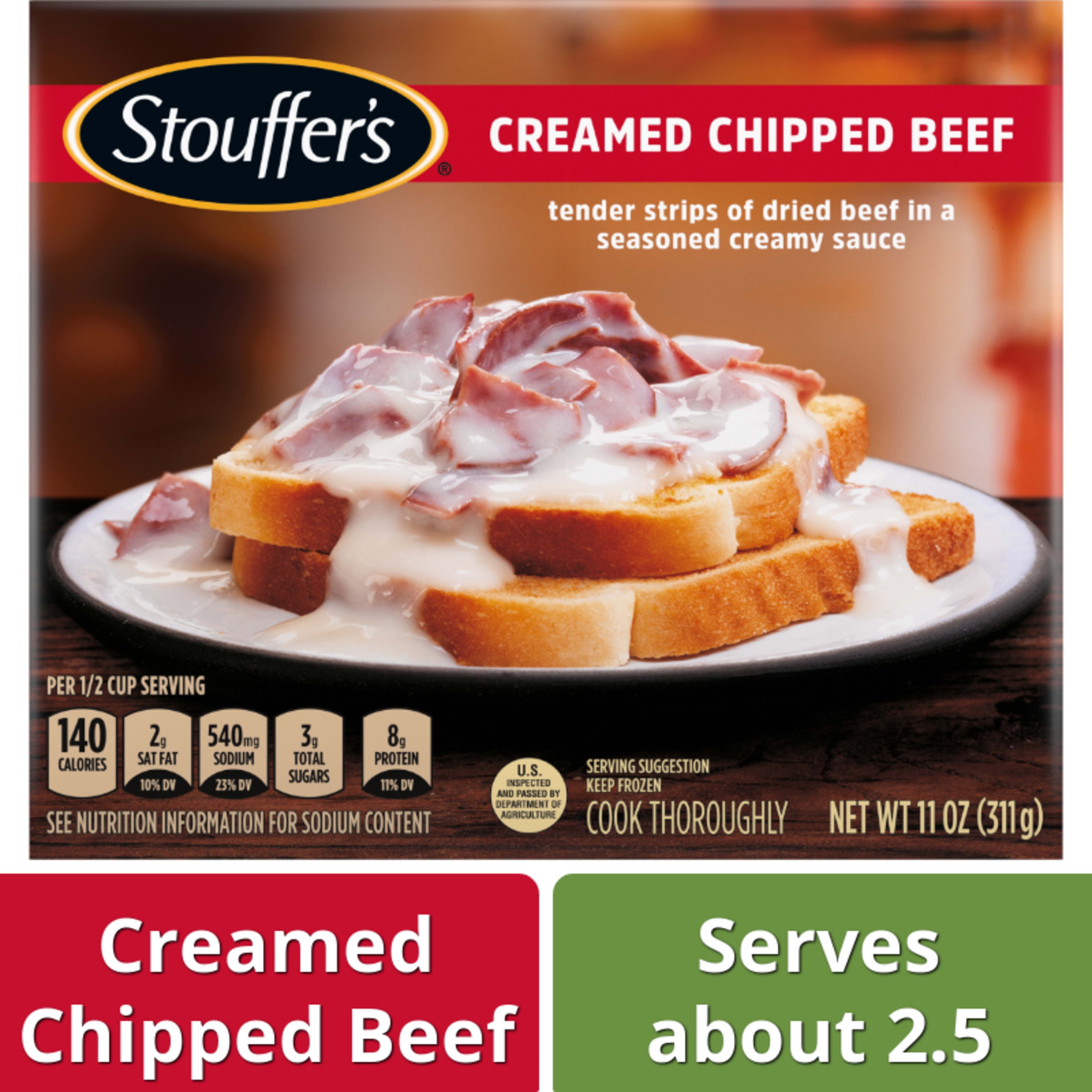 Creamed Chipped Beef Frozen Meal