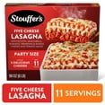 thumbnail image 1 of Stouffer’s Five Cheese Lasagna, Party Size Frozen Cheese Lasagna, Easy Dinners, Frozen Meals 96 oz, 1 of 8