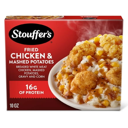 Stouffer’s Fried Chicken and Mashed Potatoes, Single Serve, Single Frozen Meals, 10 oz (Frozen)