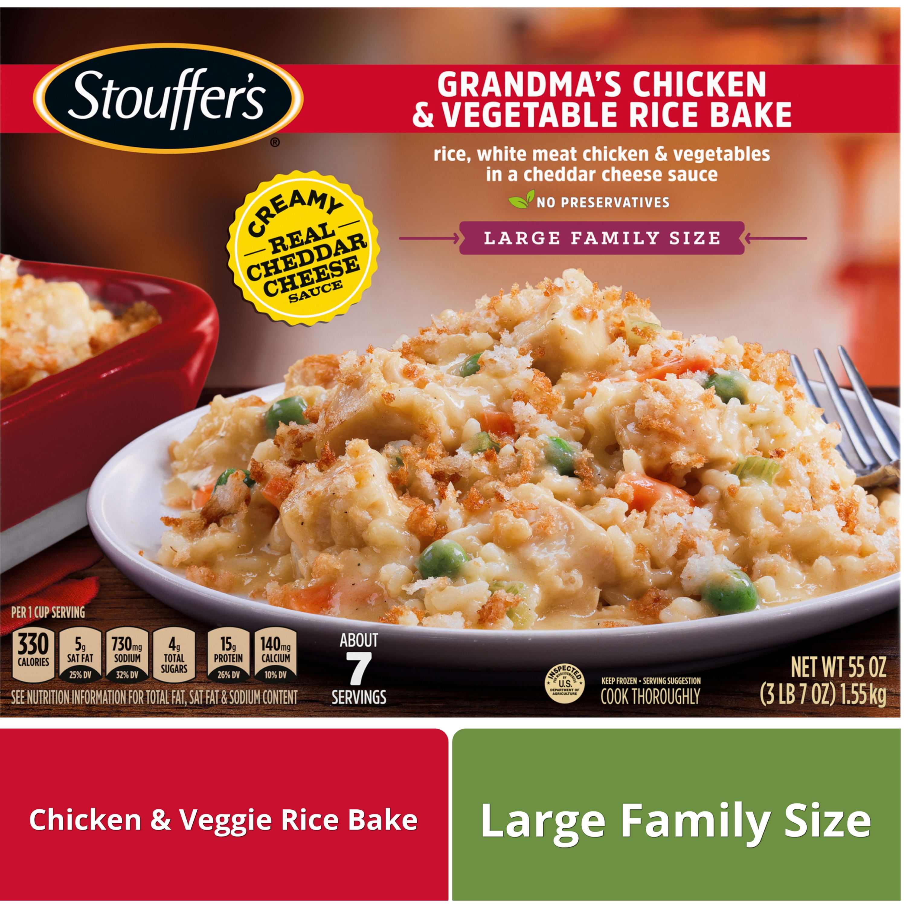 Stouffer's Grandma's Chicken and Vegetable Rice Bake Large Family Size