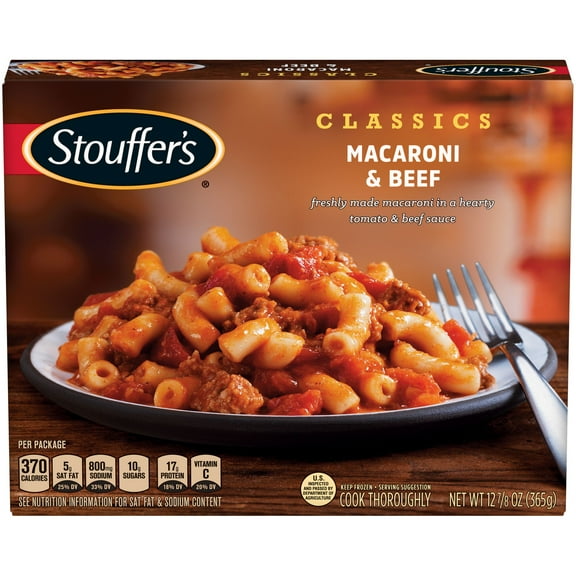 Stouffer's Macaroni and Beef w/ Tomatoes 12.875 oz, Pack of 12