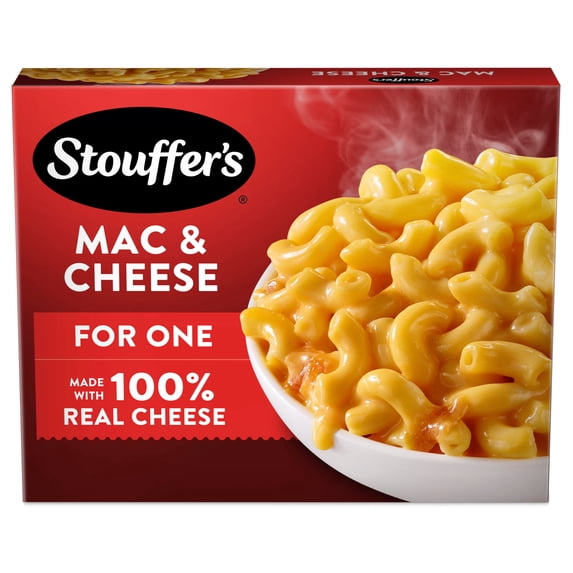 Stouffer's Mac & Cheese, Single Serve, Frozen Entrees for One, Ready to Cook Easy Dinners, Protein Frozen Meals 12 oz