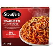 Stouffer’s Spaghetti with Meat Sauce, Single Serve, Frozen Pasta, Single Frozen Meals 12 oz