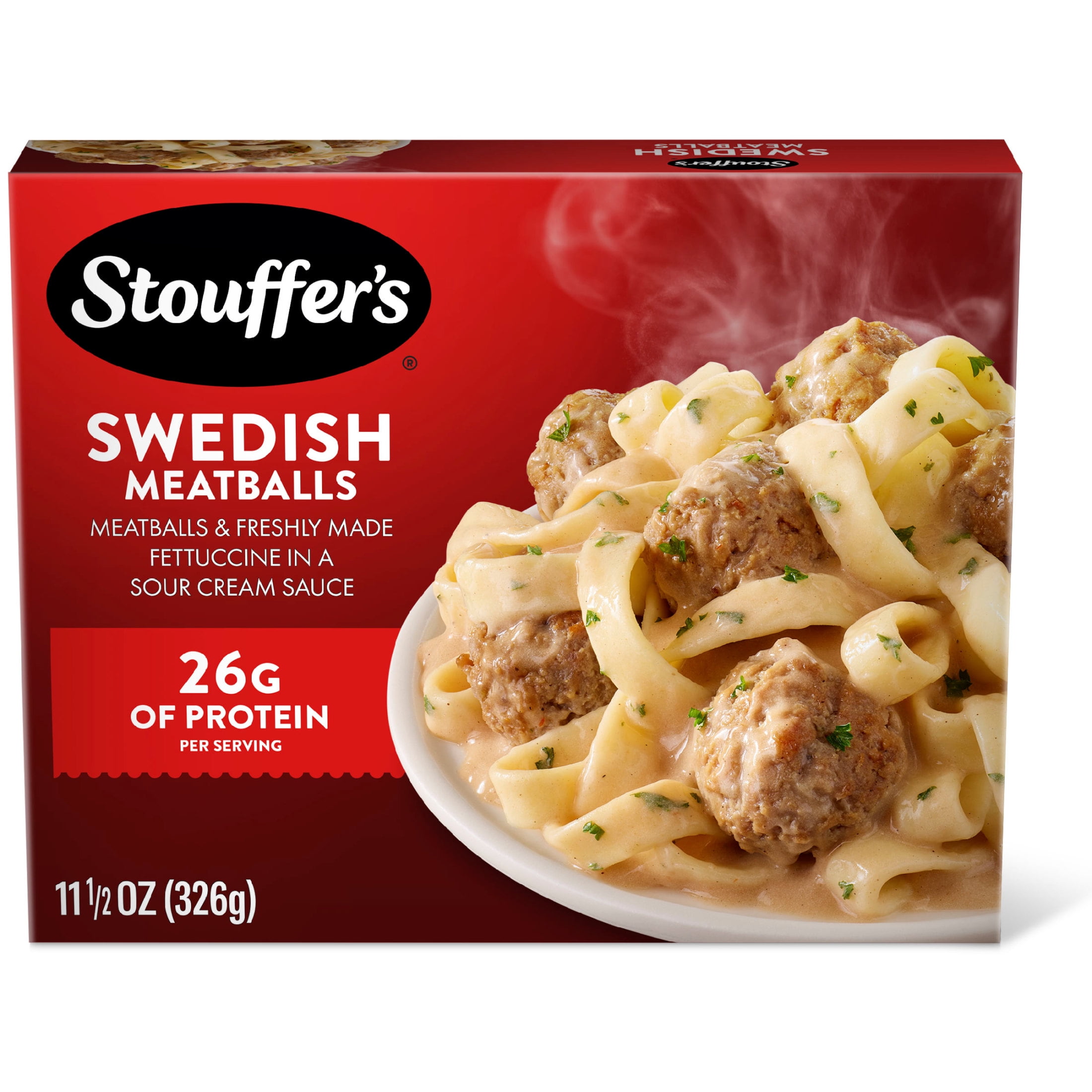 Stouffer’s Swedish Meatballs, Single Serve, Frozen Pasta, Single Frozen Meals 11.5 oz