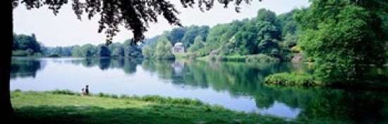 Stourhead Garden England United Kingdom Canvas Art - Panoramic Images (36 x 12)