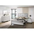 thumbnail image 1 of Stout Contemporary Panel Bedroom Set in White Finish with Queen Bed, Dresser, Mirror, 2 Night Stands, 1 of 1