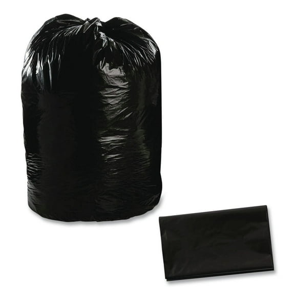 Stout 100% Recycled Plastic Garbage Bags 60gal 1.5mil 36 x 58 Brown/Black 100/CT T3658B15