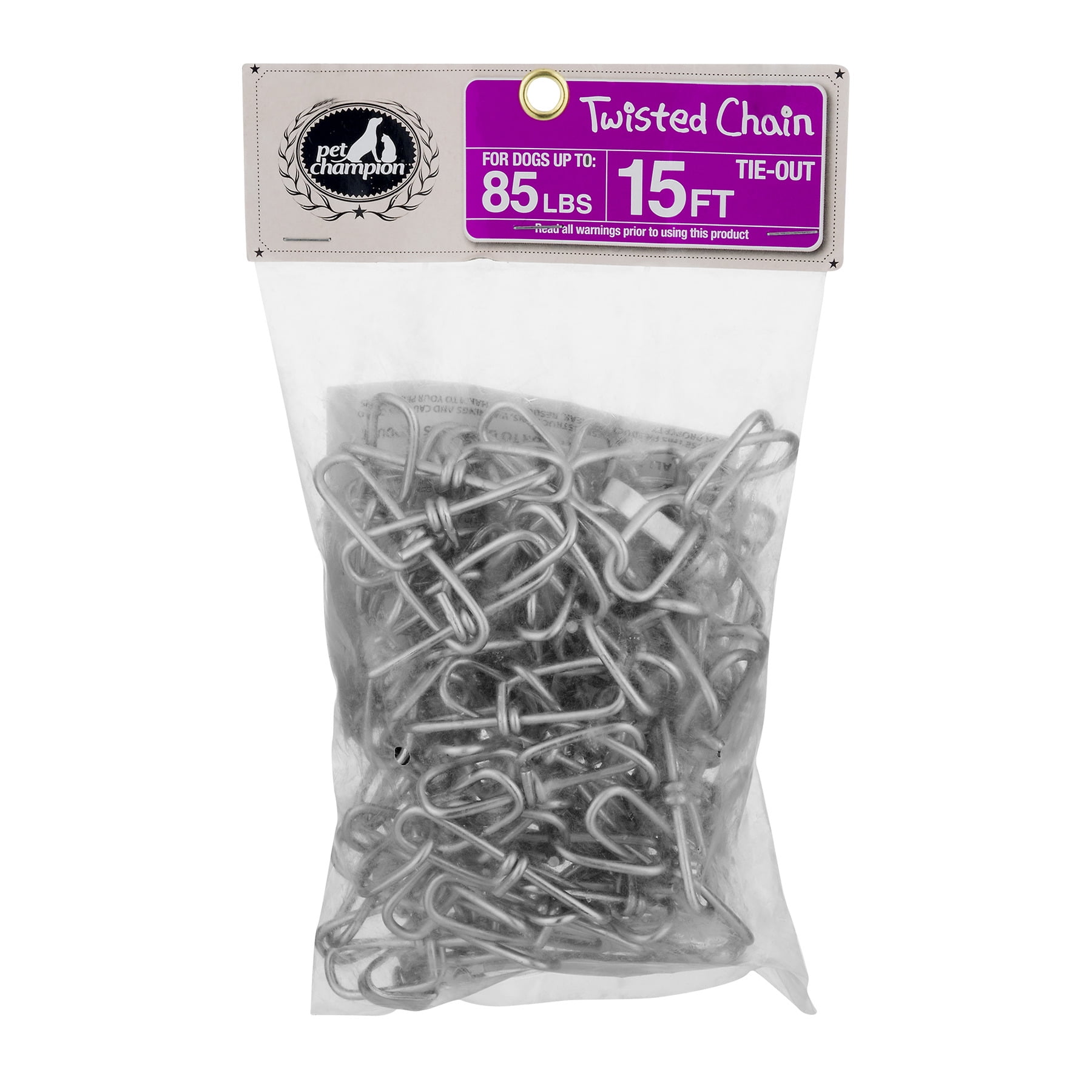Stout Stuff: 15 Ft Chain Link Chain Tie-Out, 1