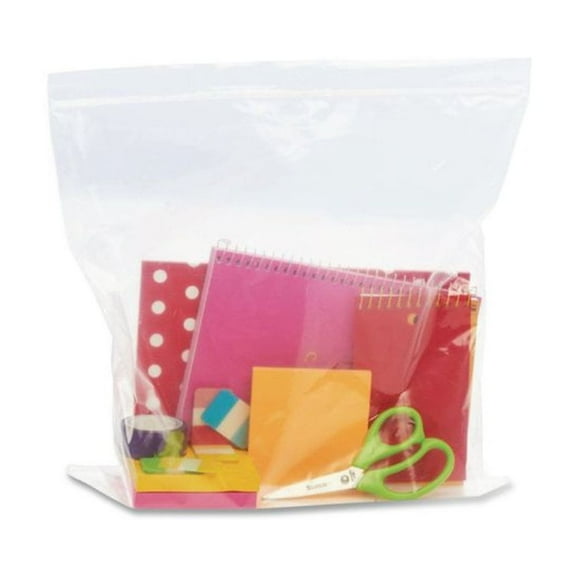 Stout by Envision Envision Zipper Seal Closure Bags, Clear, 12 x 12, 500/Carton