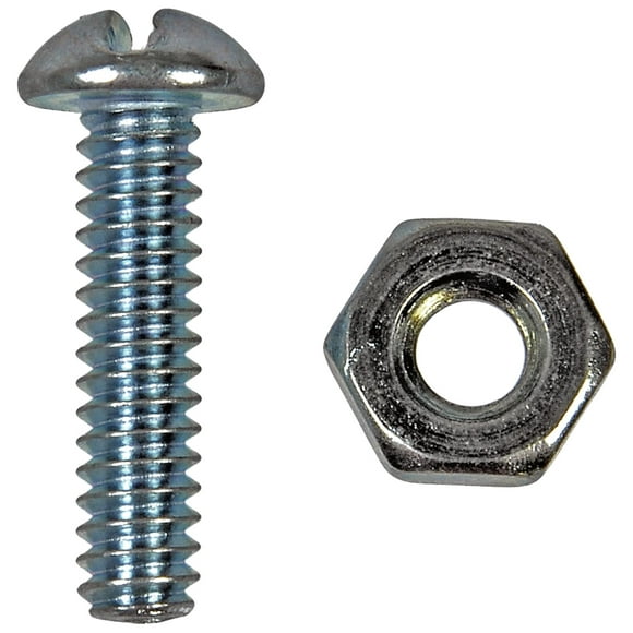 Stove Bolt With Nuts 3/16 24 In X 1/2 In