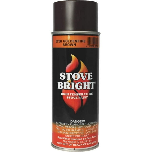 Stove Bright 6230 12 Oz Golden Fire Brown Stove Bright High Temperature