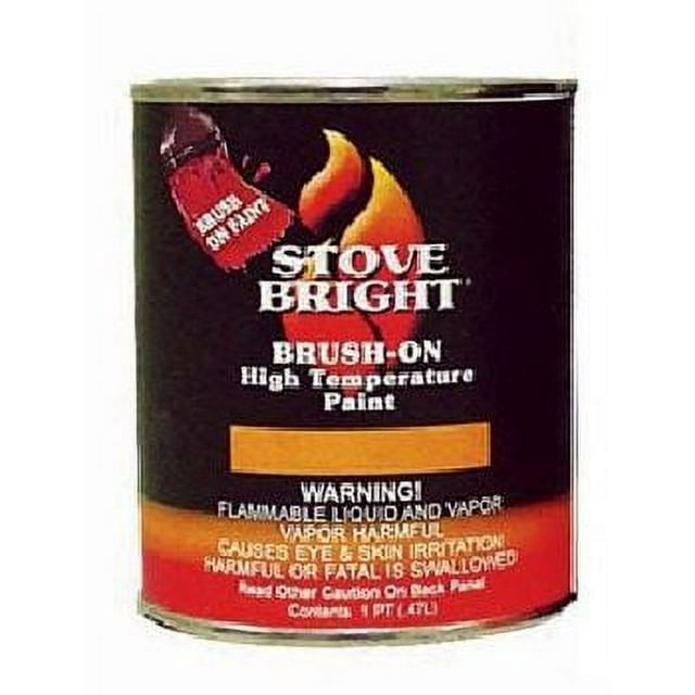Stove Bright Goldenfire Brown Brush On 1200 Degree Paint 1 Pint