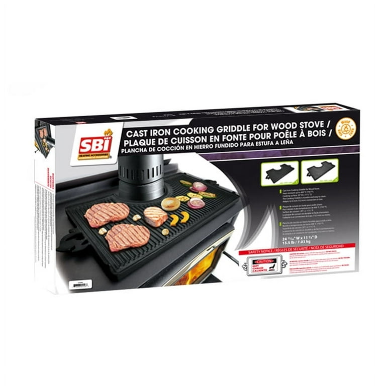 Stove Builders International Cast Iron Cooking Griddle for Wood