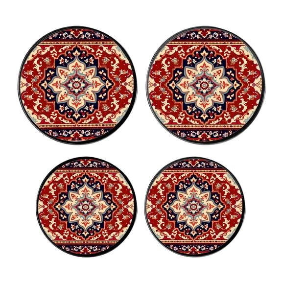 Stove Burner Covers 4 Pcs for Home Decor Cooktop Decorative ,Abstract tribal modern ornament background Drawing, Round Electric Stove Burner Covers 8Inch And 10Inch