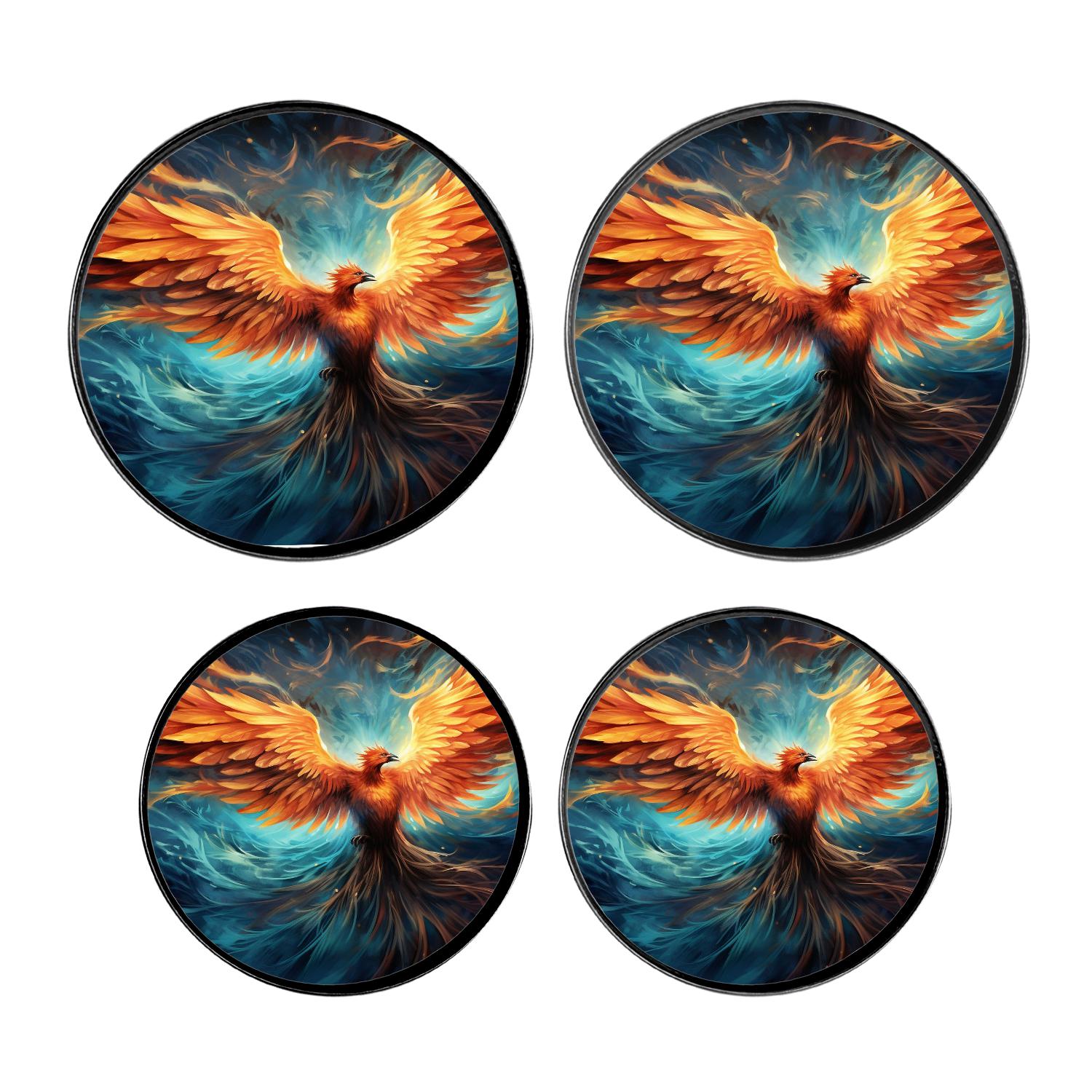 Stove Burner Covers 4 Pcs for Home Decor Cooktop Decorative ,Phoenix ...
