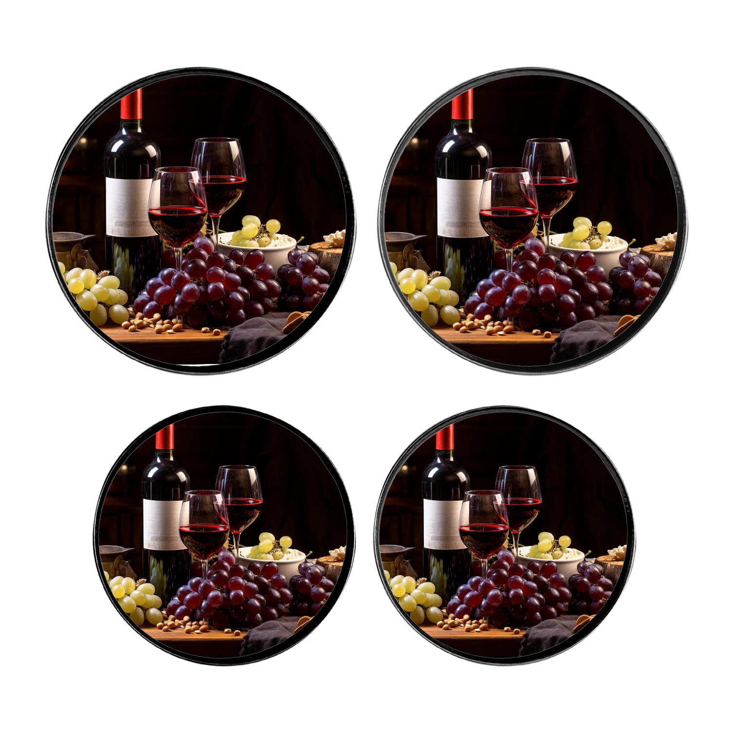 Stove Burner Covers 4 Pcs for Home Decor Cooktop Decorative ,amazing wine art, Round Electric Stove Burner Covers 8Inch And 10Inch
