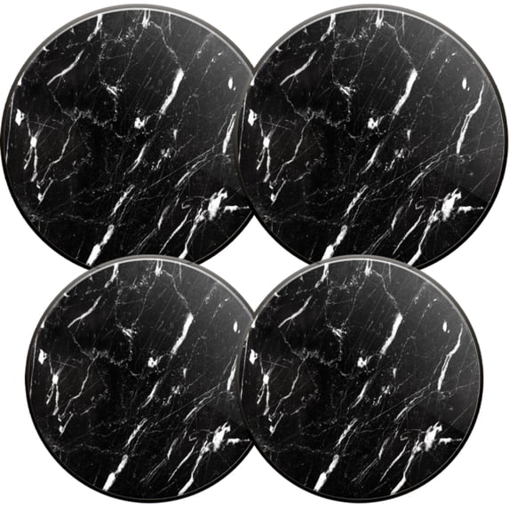 Stove Burner Covers, Metal Cover for Electric Gas Stove Burner,Black and Golden Marble,8 and 10 Inch,Set of 4black marbe with white pattern,8 and 10 Inch,Set of 4