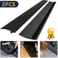 thumbnail image 1 of Stove Counter Gap Cover - Flexible Easy Clean Heat Resistant Wide & Long Gap Cap Fillers, Seals Spills Between Appliances, Furniture, Stovetop, Oven, Washer & Dryer, Set of 2 (Black, 21 Inches), 1 of 9