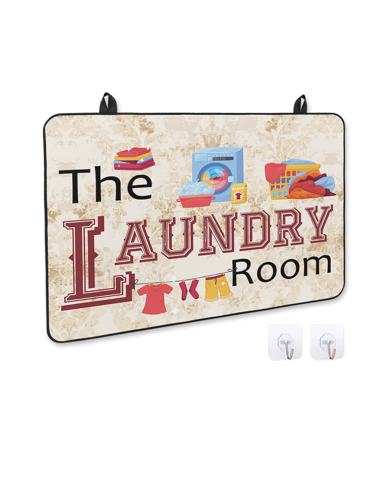 Stove Cover for Electric Stove, The Machine Laundry Room Yellow Vintage