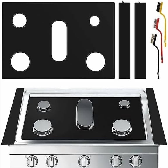 Stove Cover Gas Stove Top Burner Covers Protectors for Samsung Gas Range Stove Mat Protector Reusable,Oven Liners Mat,Non-Stick Washable Keep Stove Clean Stove Guard