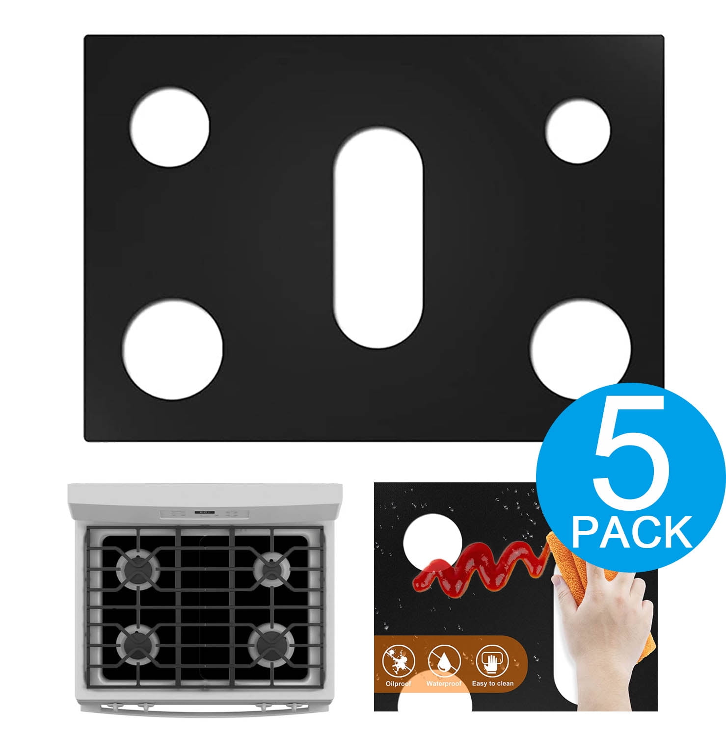 Stove Cover, Stove Top Protectors Gas Range, Reusable Gas Stove Burner