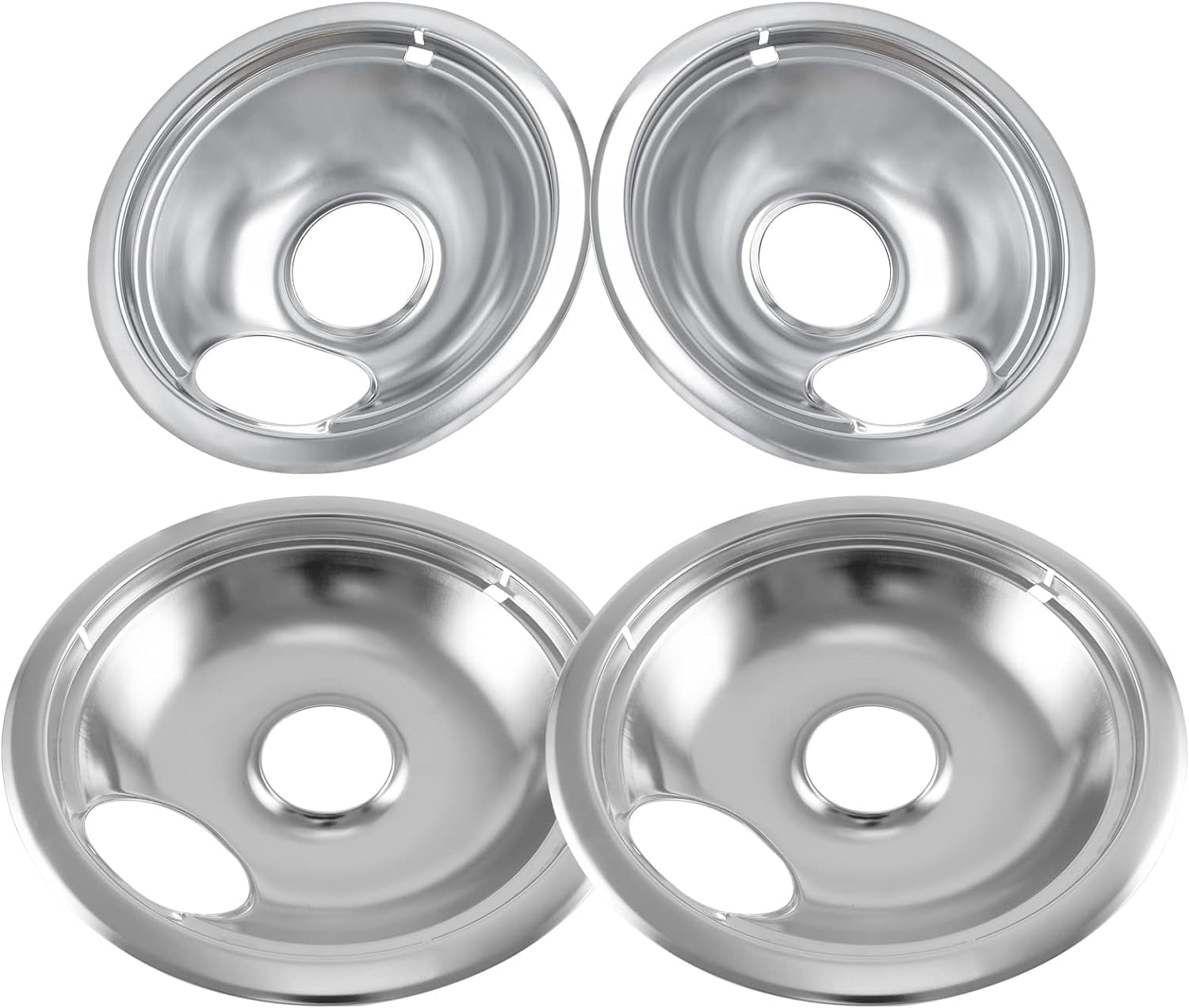 Stove Drip Pans for Electric Stove - 4 Pack