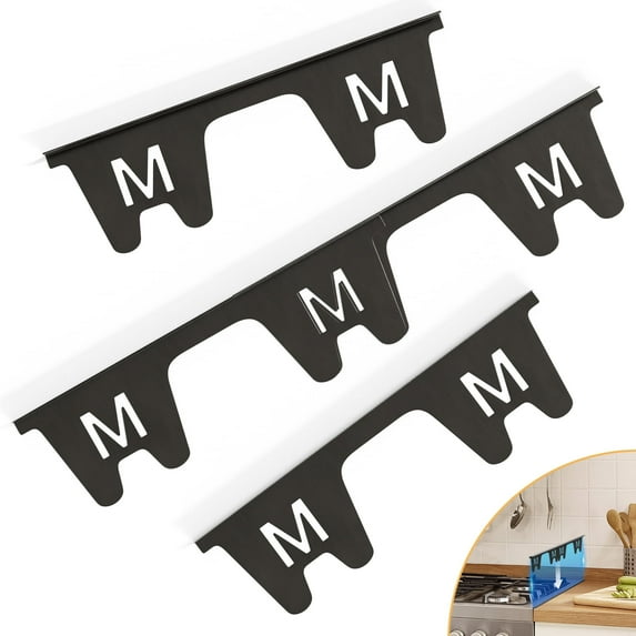 Stove Gap Covers Stainless Steel 2 Pack Stove Gap Filler Oven Gap Filler for Kitchen, Range Trim Kit Adjustable Length 13.8" to 27.5"